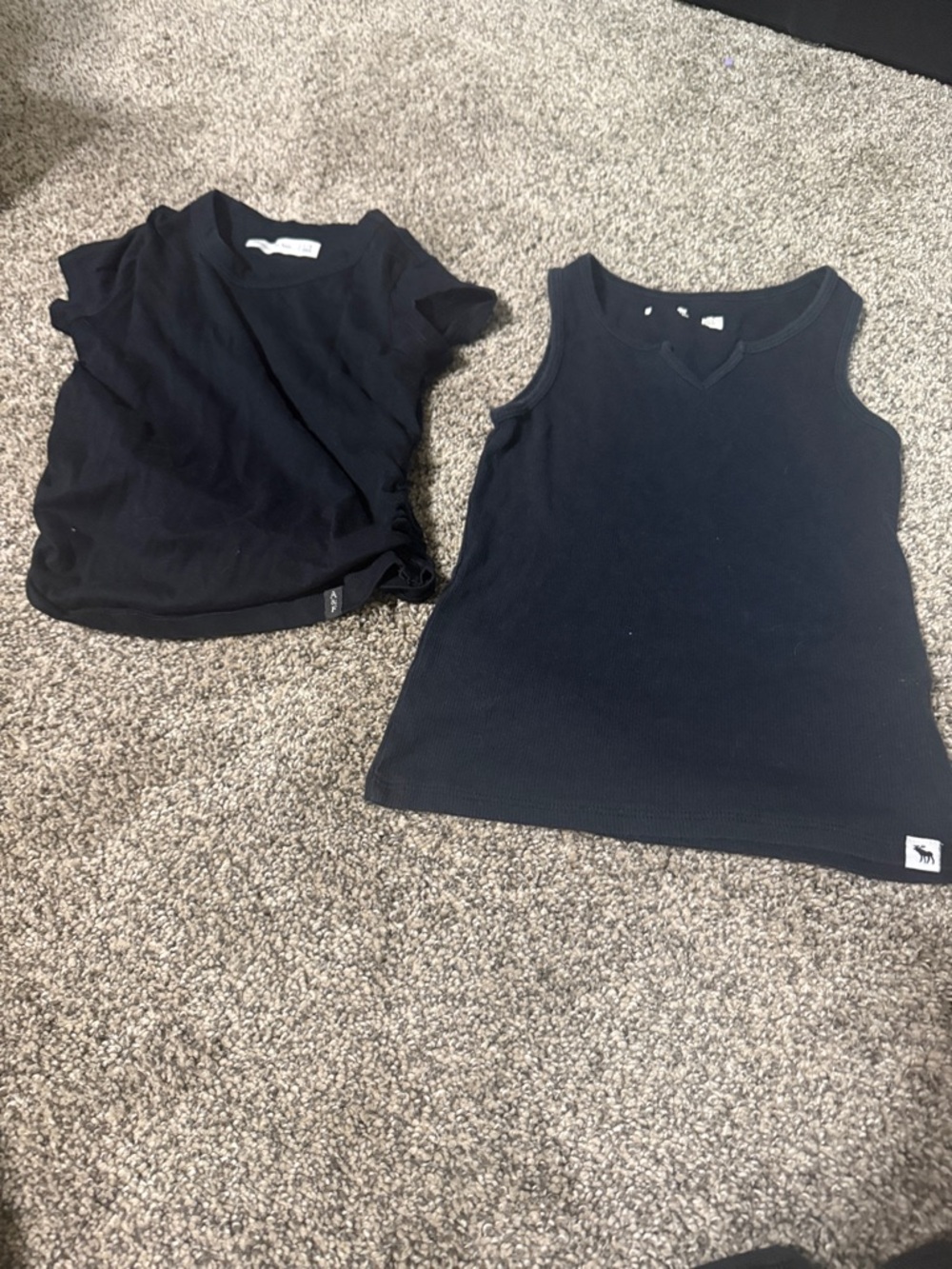 Kids Black Tank Top and Short Sleeve Tee - Unbranded